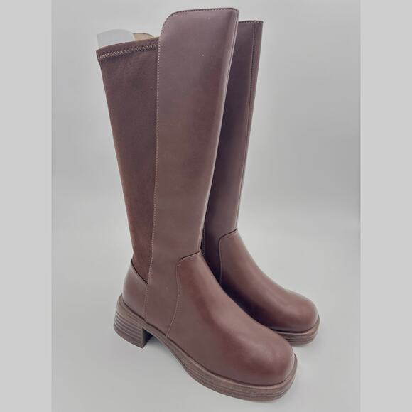 Steve Madden Girls Riding Boots Brown Size 2 - Picture 3 of 8